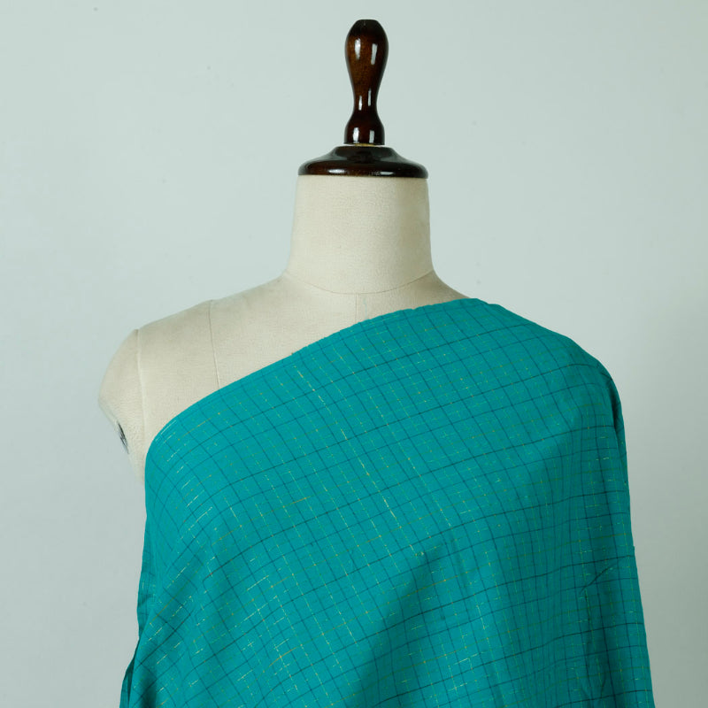 Deep Turquoise Blue Cotton Fabric