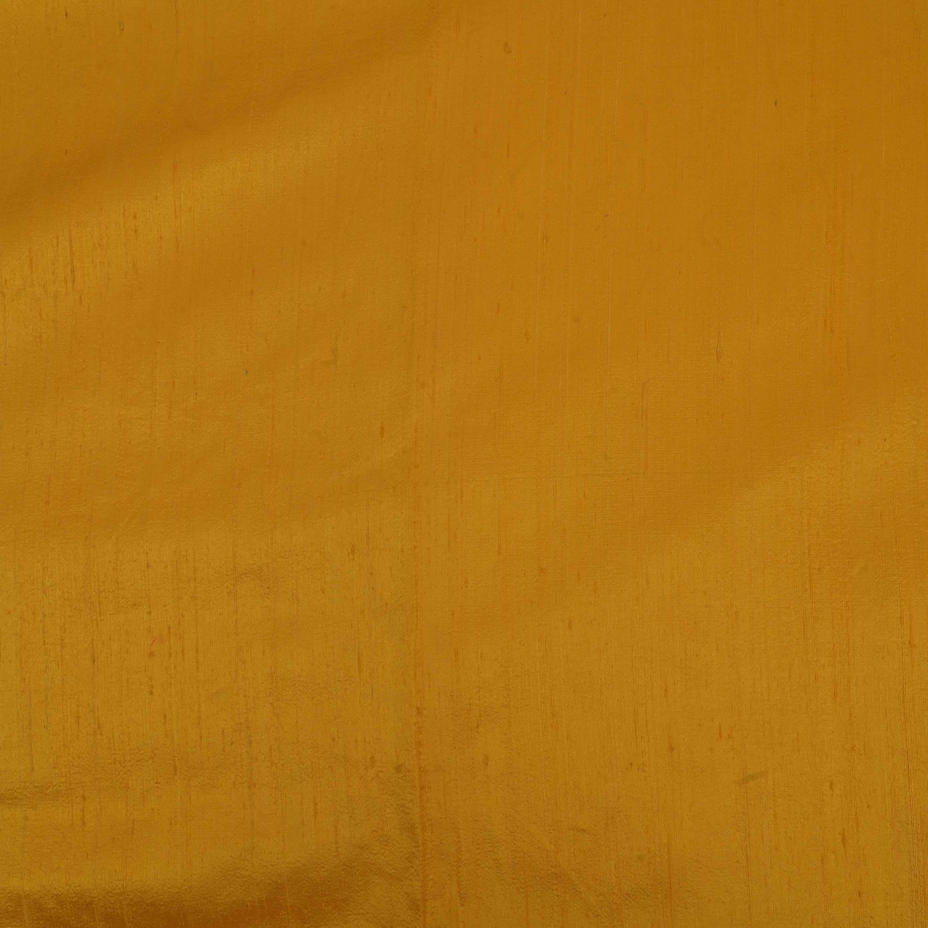 Mustard Yellow Plain Raw Silk Fabric