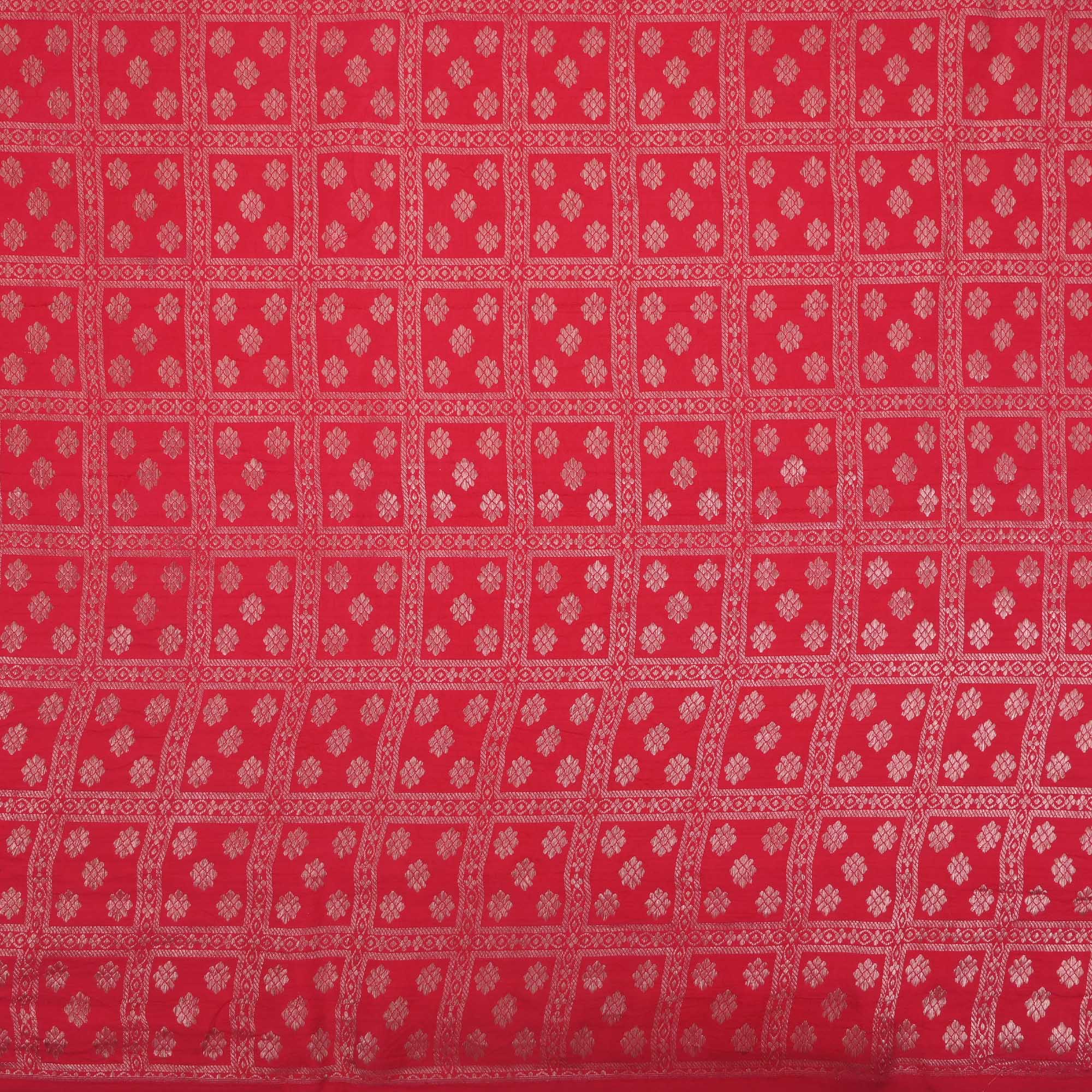 Crayola Red Floral Kanchi Fabric