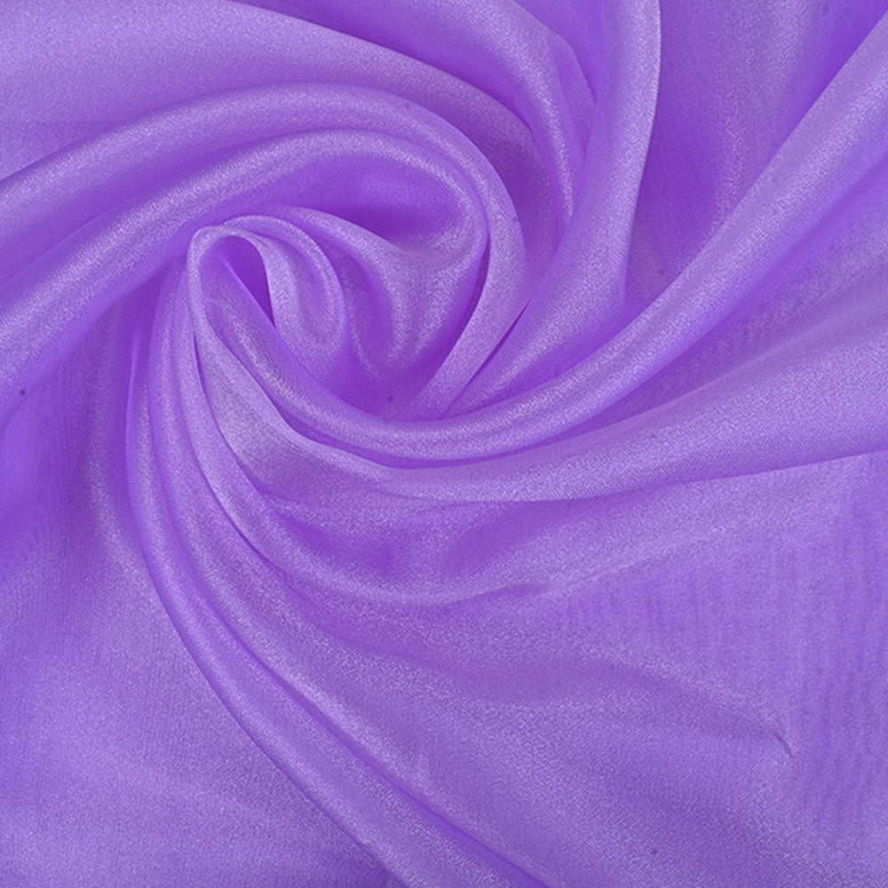 Pastel Purple Plain Shimmer Tissue Fabric