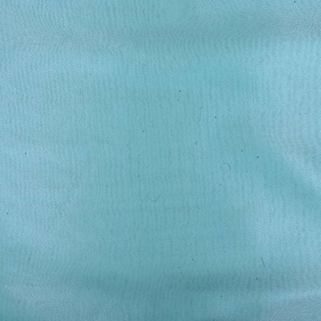 Pastel Sky Blue Plain Shimmer Tissue Fabric