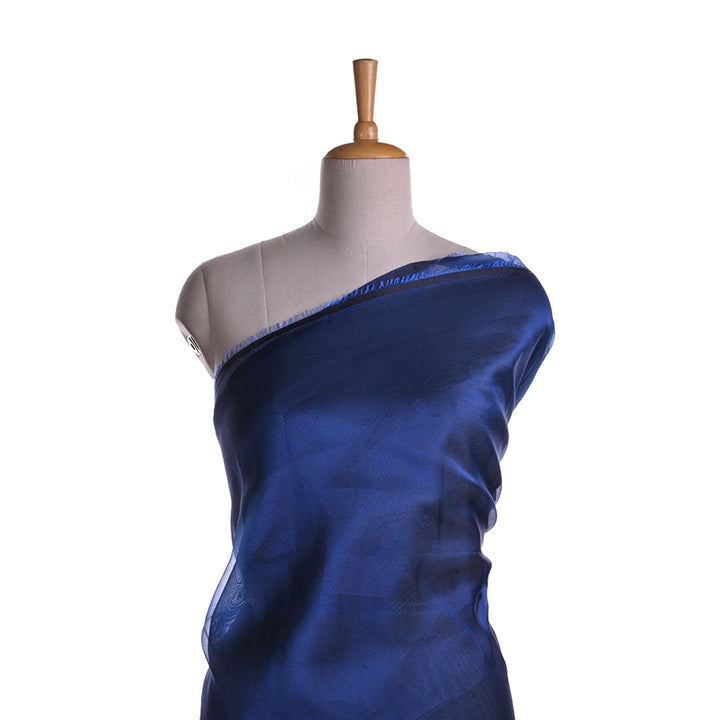 Royal Blue Plain Shimmer Tissue Fabric