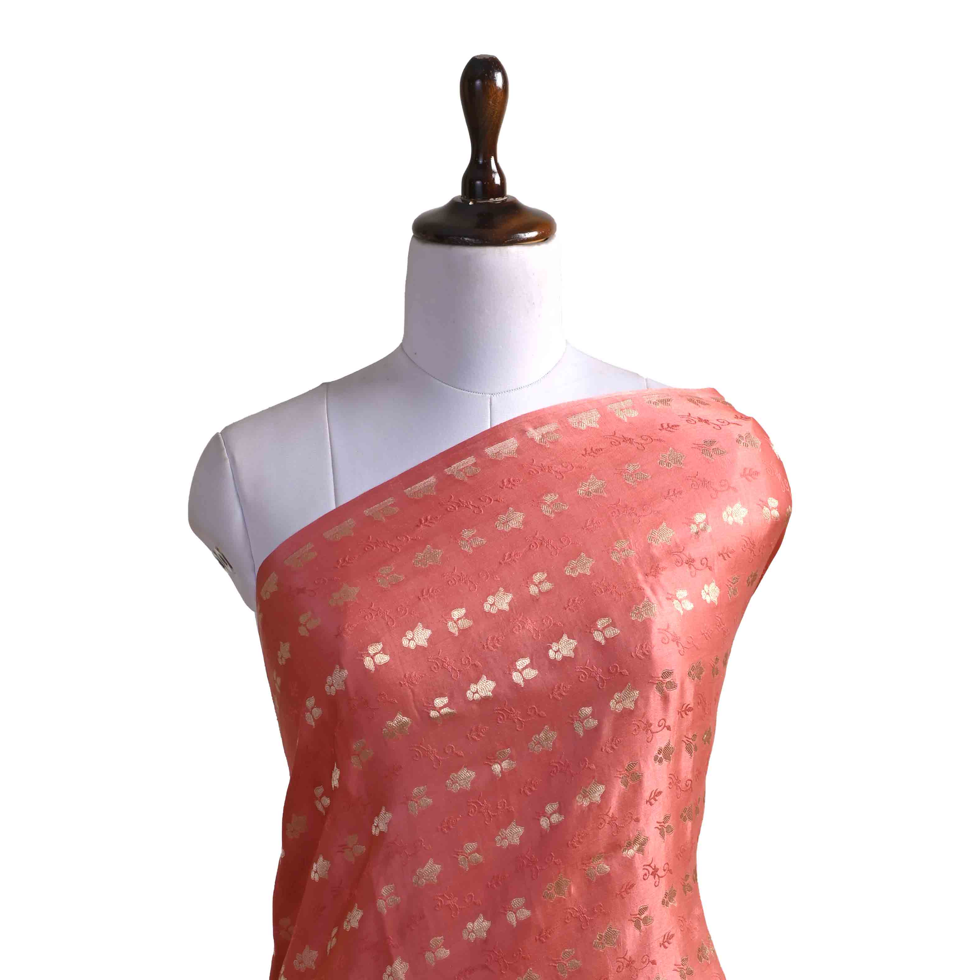 Radiant Pink Banarasi Fabric