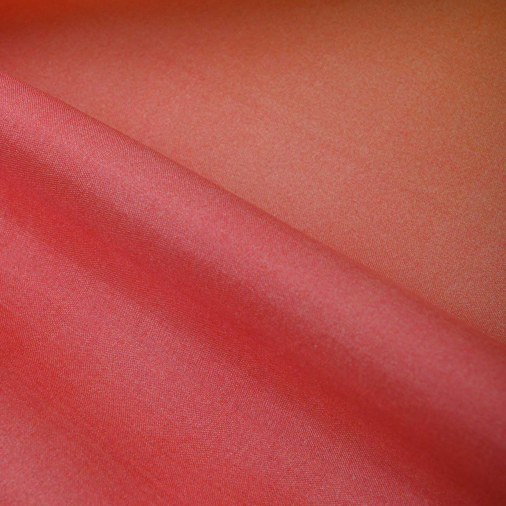 Gold Pink Ombre Plain Silk Fabric