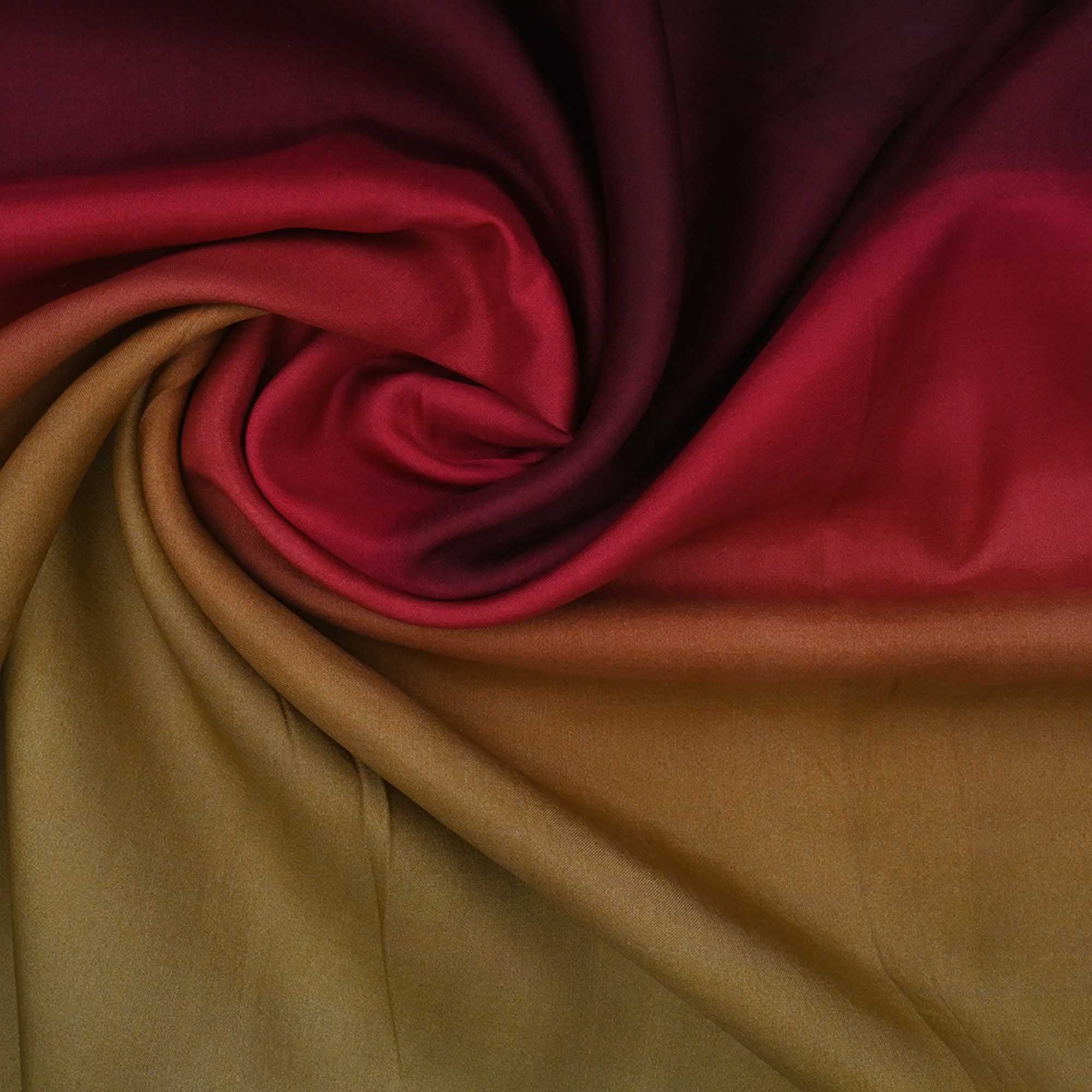 Multicolour Ombre Plain Silk Fabric