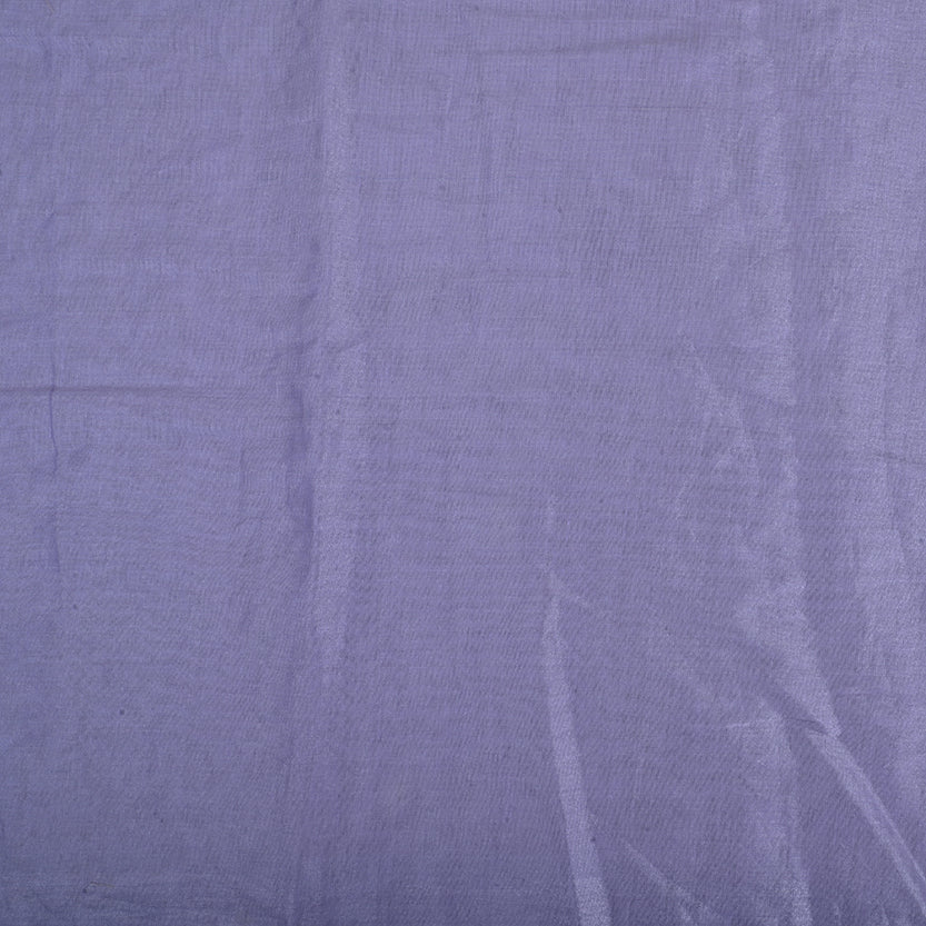 Periwinkle Blue Plain Tissue Fabric