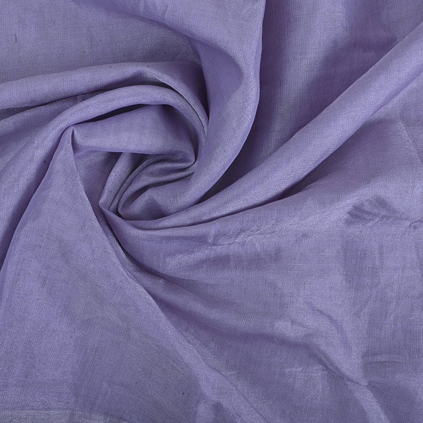 Periwinkle Blue Plain Tissue Fabric