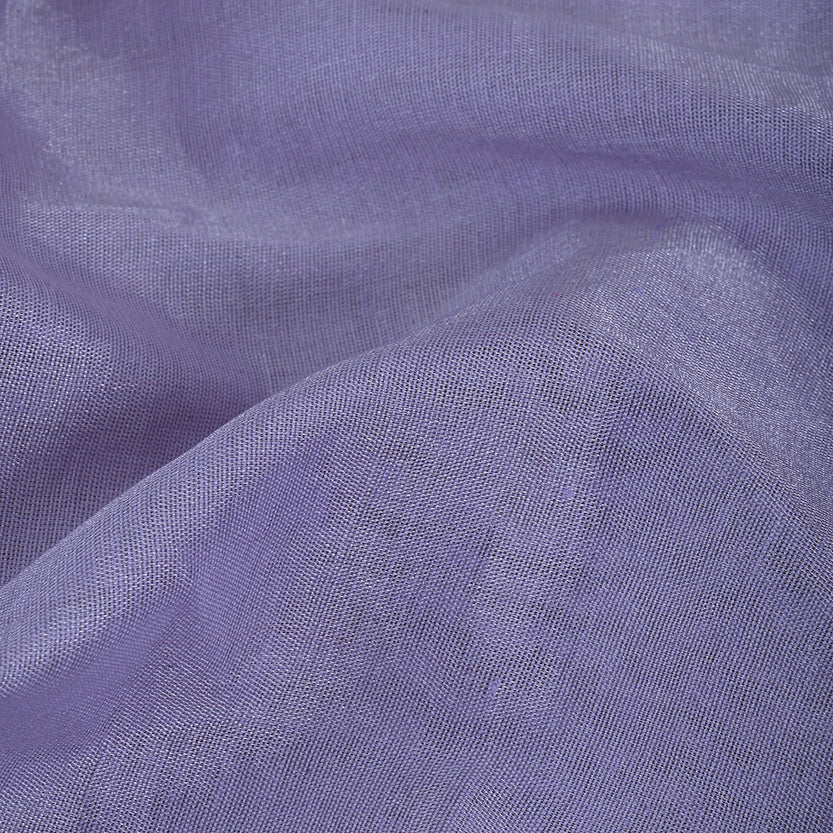 Periwinkle Blue Plain Tissue Fabric