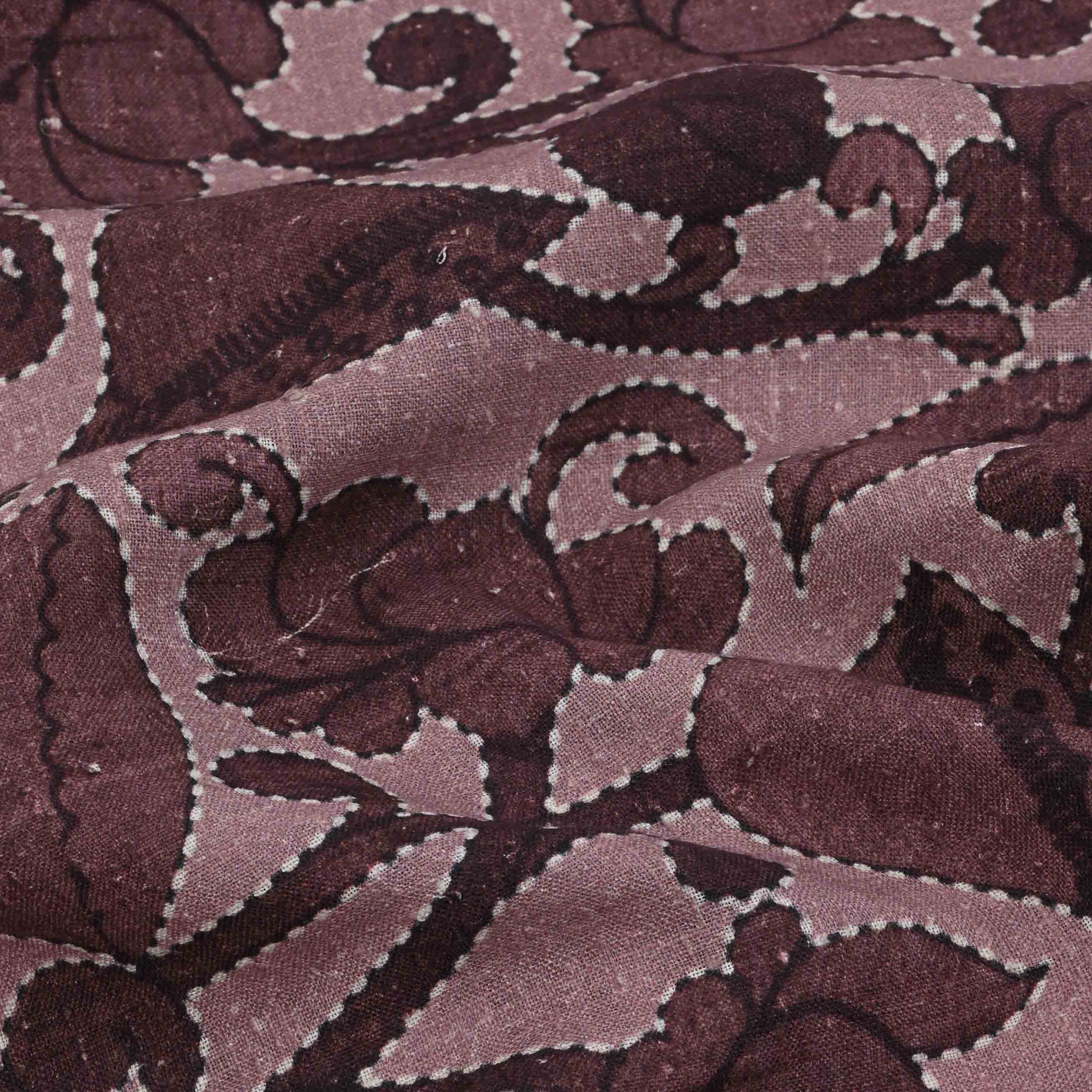 Careys Pink Raw Silk Floral Fabric