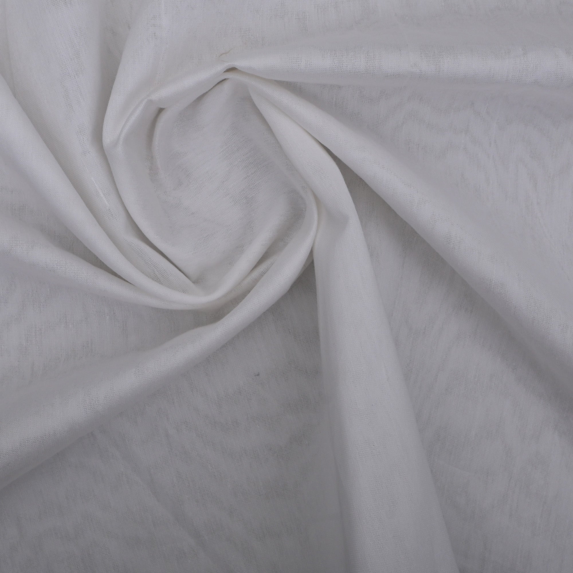 Ivory White Plain Chanderi Fabric