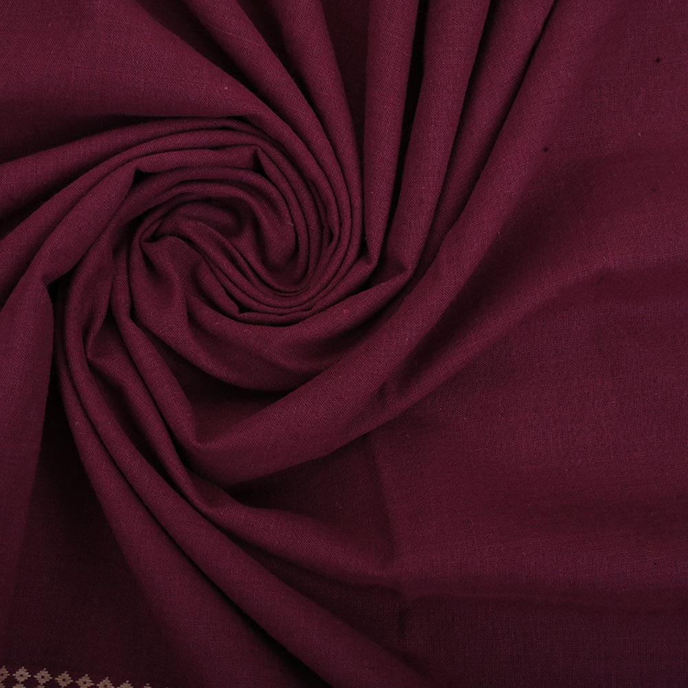 Athletic Maroon Cotton Fabric