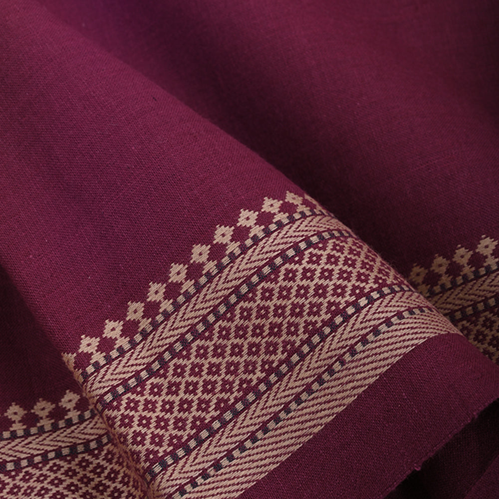 Athletic Maroon Cotton Fabric