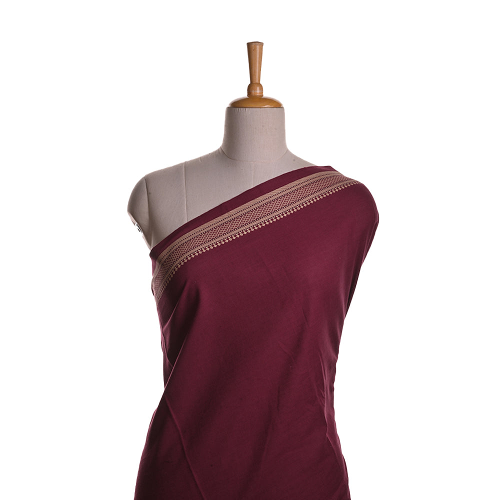 Athletic Maroon Cotton Fabric