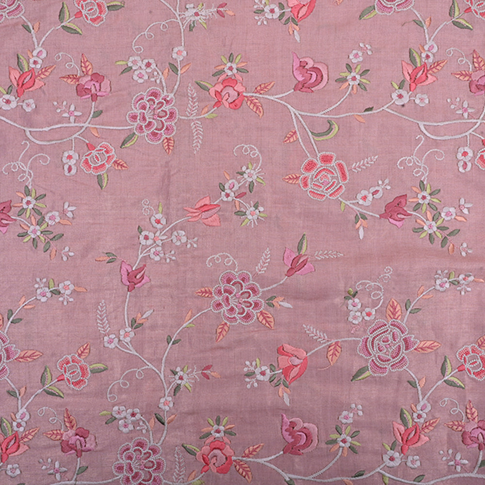 Careys Pink Tussar Fabric