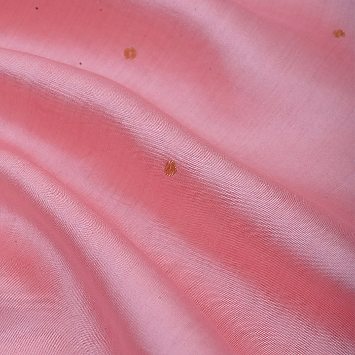 Light Blush Pink Banarasi Fabric