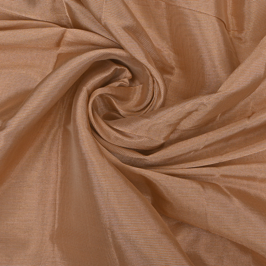 Antique Gold Plain Tissue Fabric