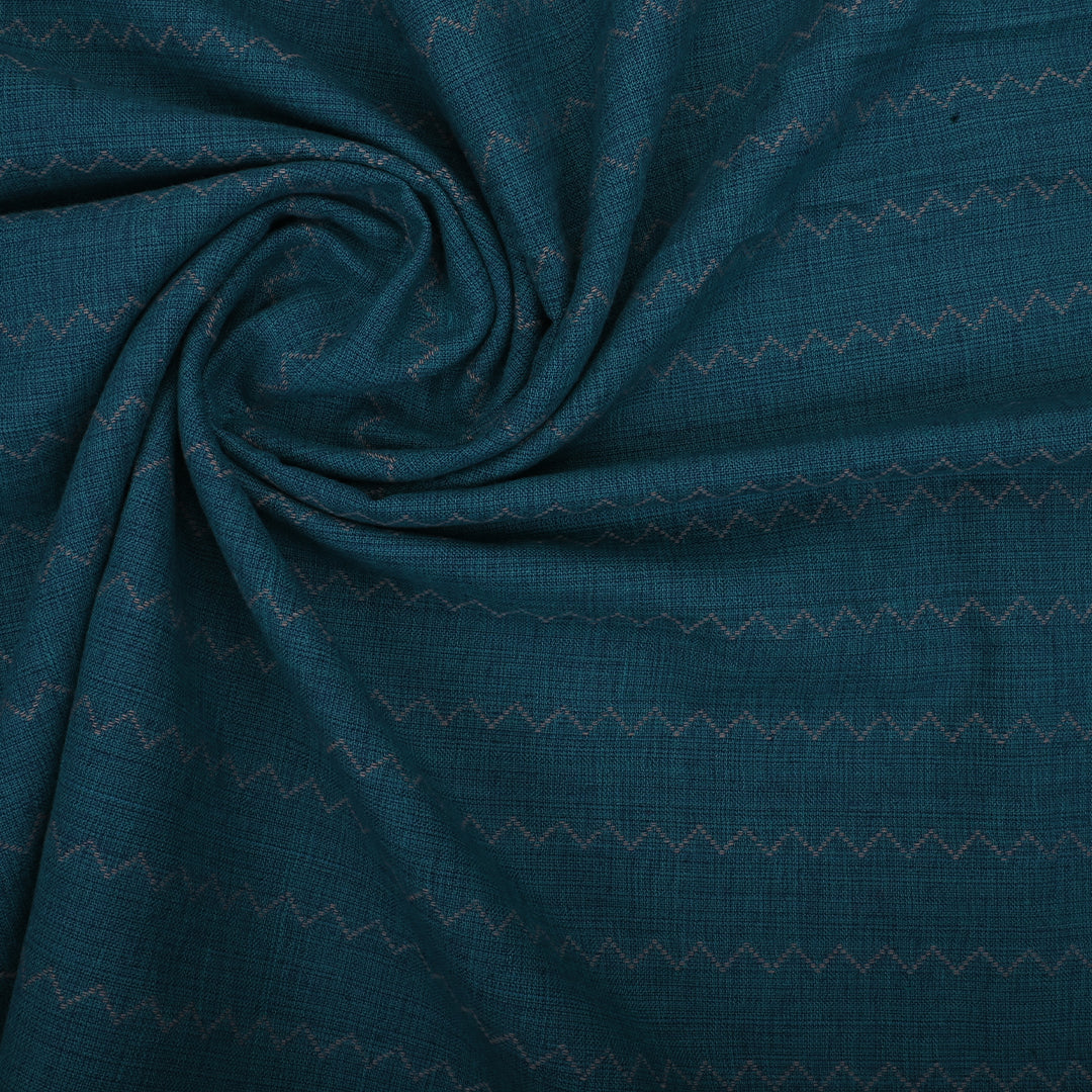 Blue Sapphire Traditional Cotton Fabric