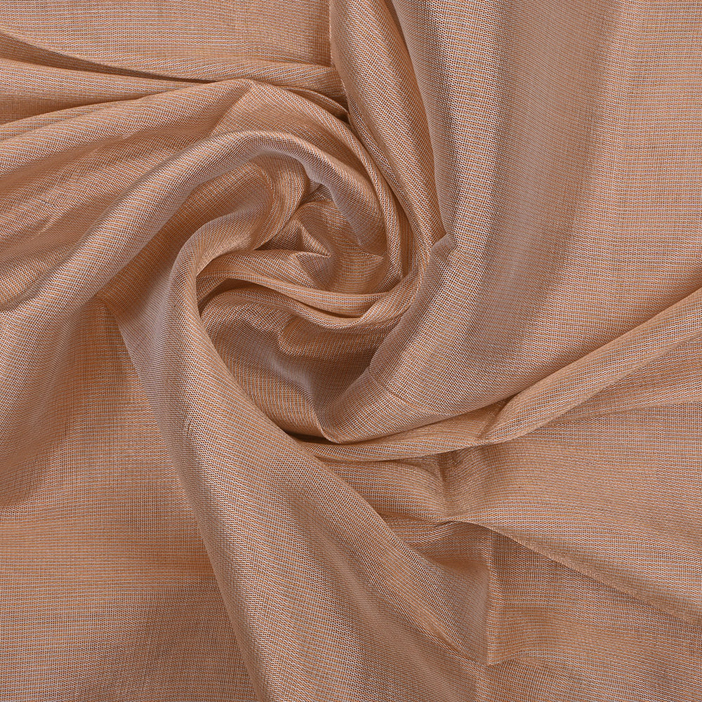 Antique Gold-Silver Plain Tissue Fabric