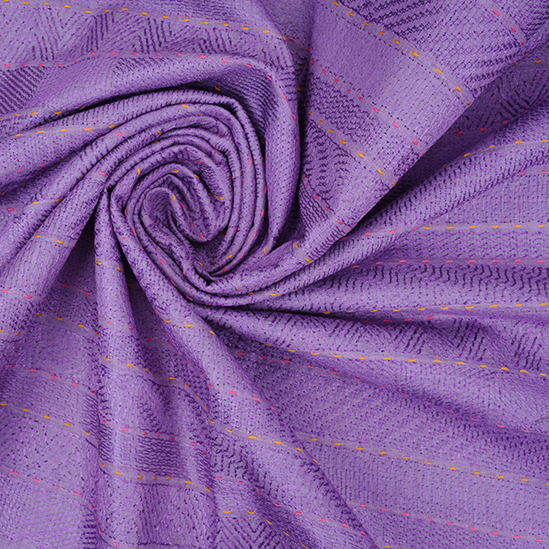 Dark Orchid Moonga Embroidery Fabric