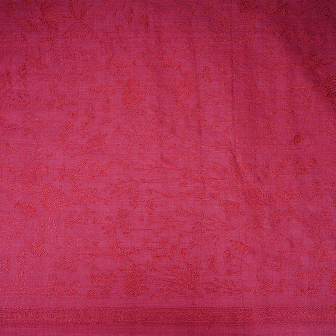 Magenta Pink Moonga Embroidery Fabric