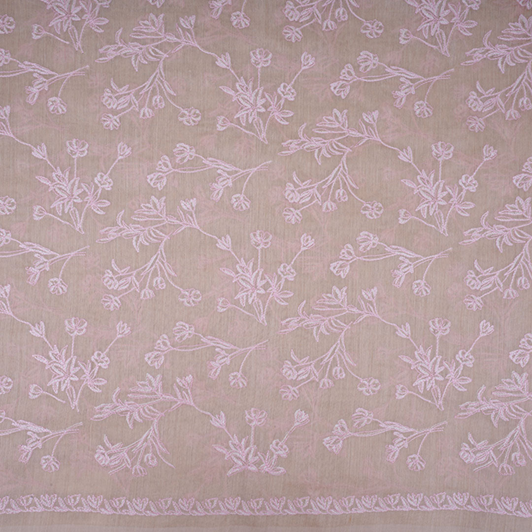 Dark Cream Moonga Embroidery Fabric