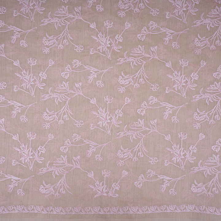 Dark Cream Moonga Embroidery Fabric