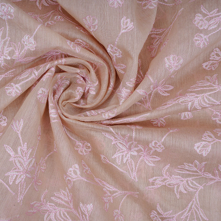 Dark Cream Moonga Embroidery Fabric