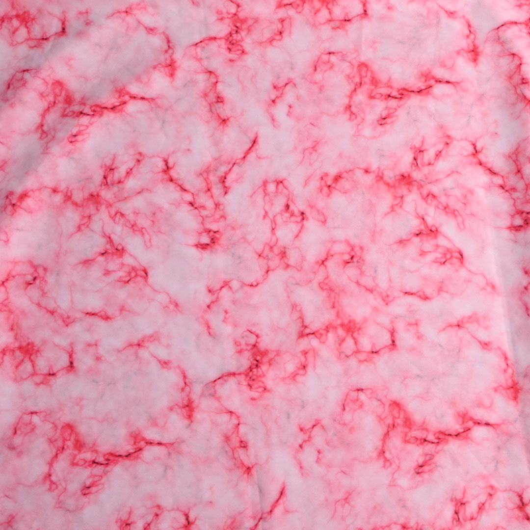 Pastel Pink Georgette Fabric With Abstract Pattern