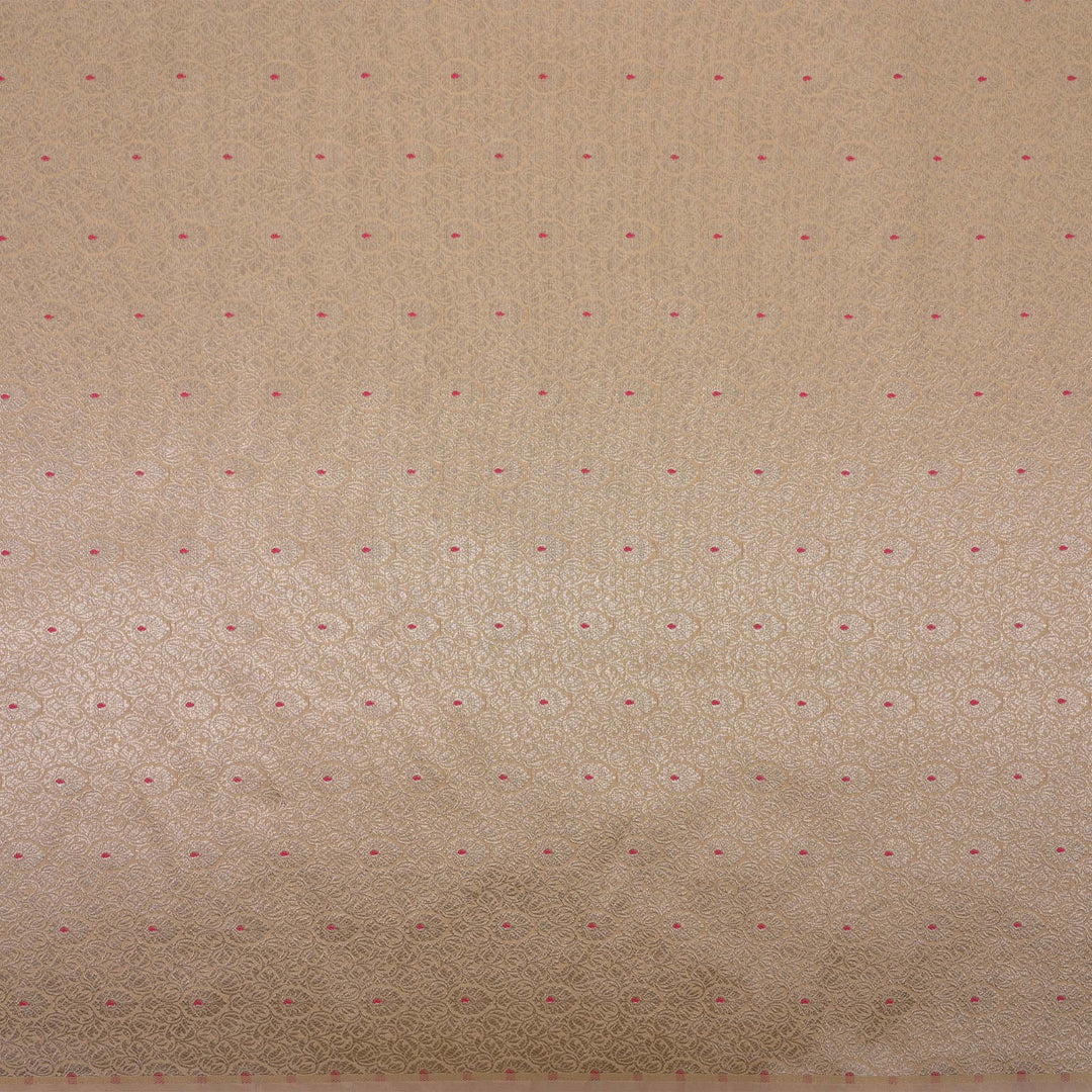 Almond Brown Meenakari Banarasi Fabric