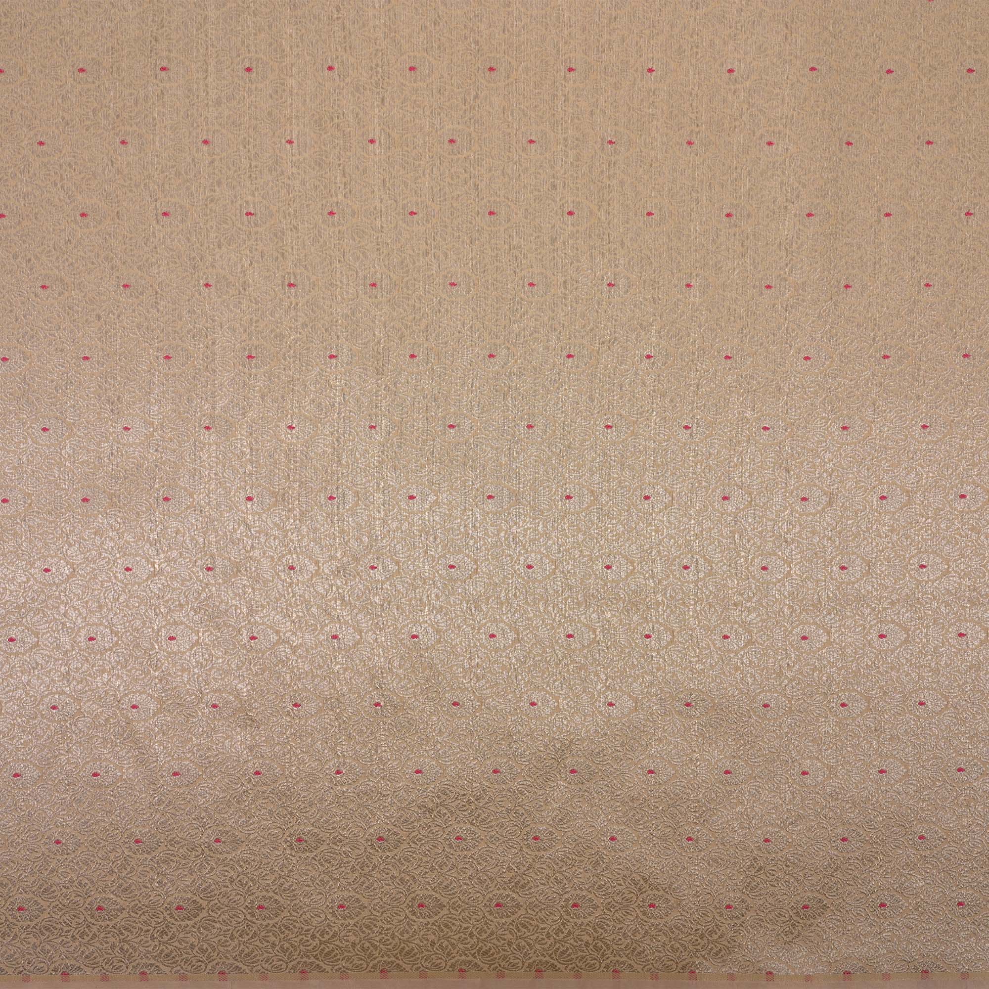 Almond Brown Meenakari Banarasi Fabric