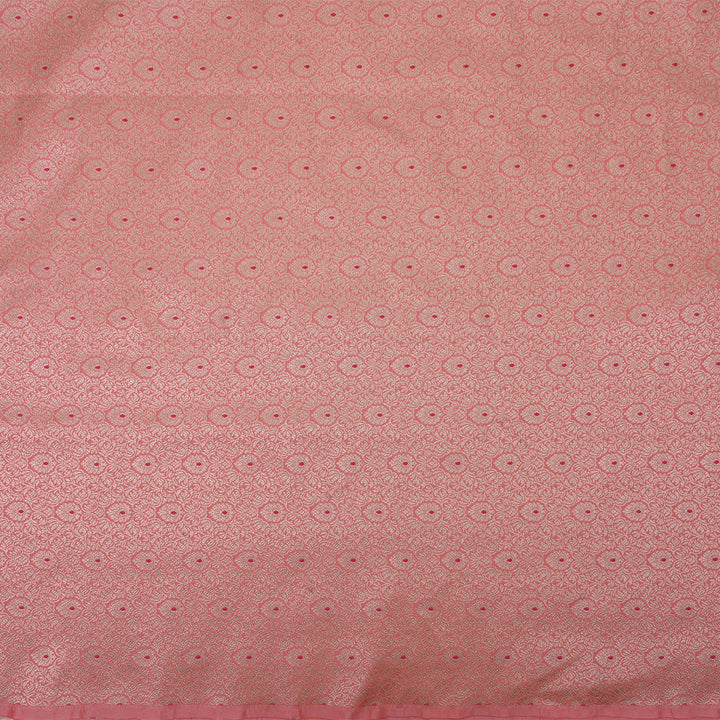 Tulip Pink Meenakari Banarasi Fabric