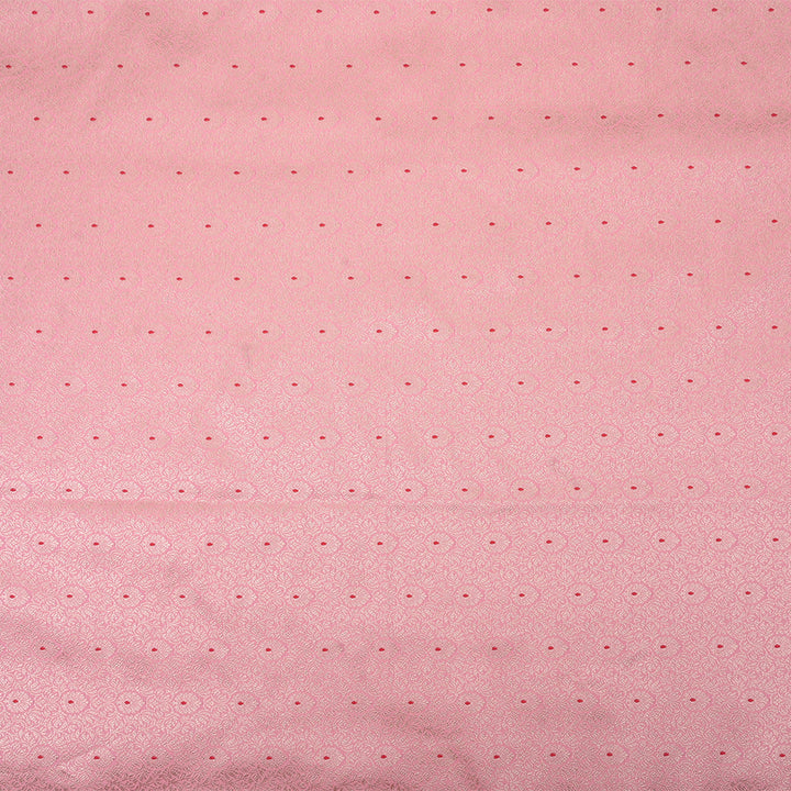 Pale Pink Meenakari Banarasi Fabric