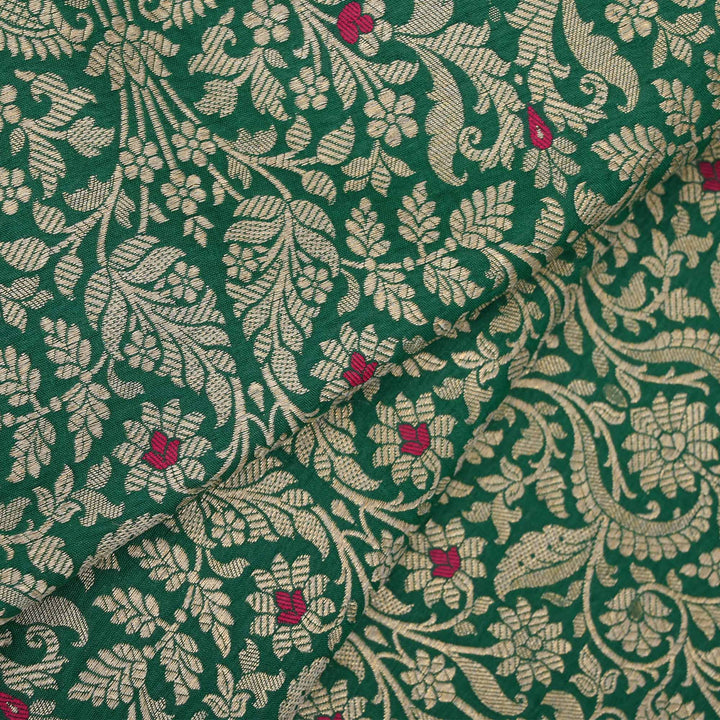 Castleton Green Banarasi Meenakari Fabric