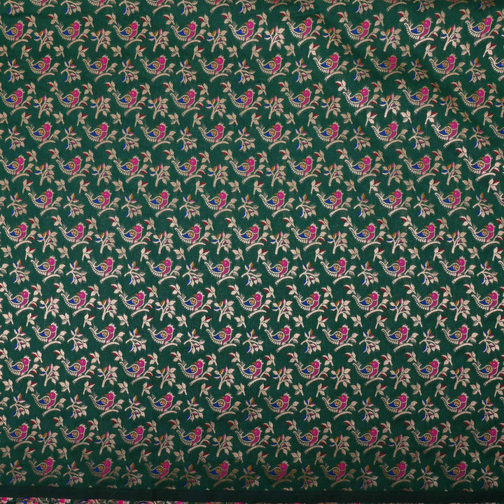 Castleton Green Meenakari Banarasi Fabric