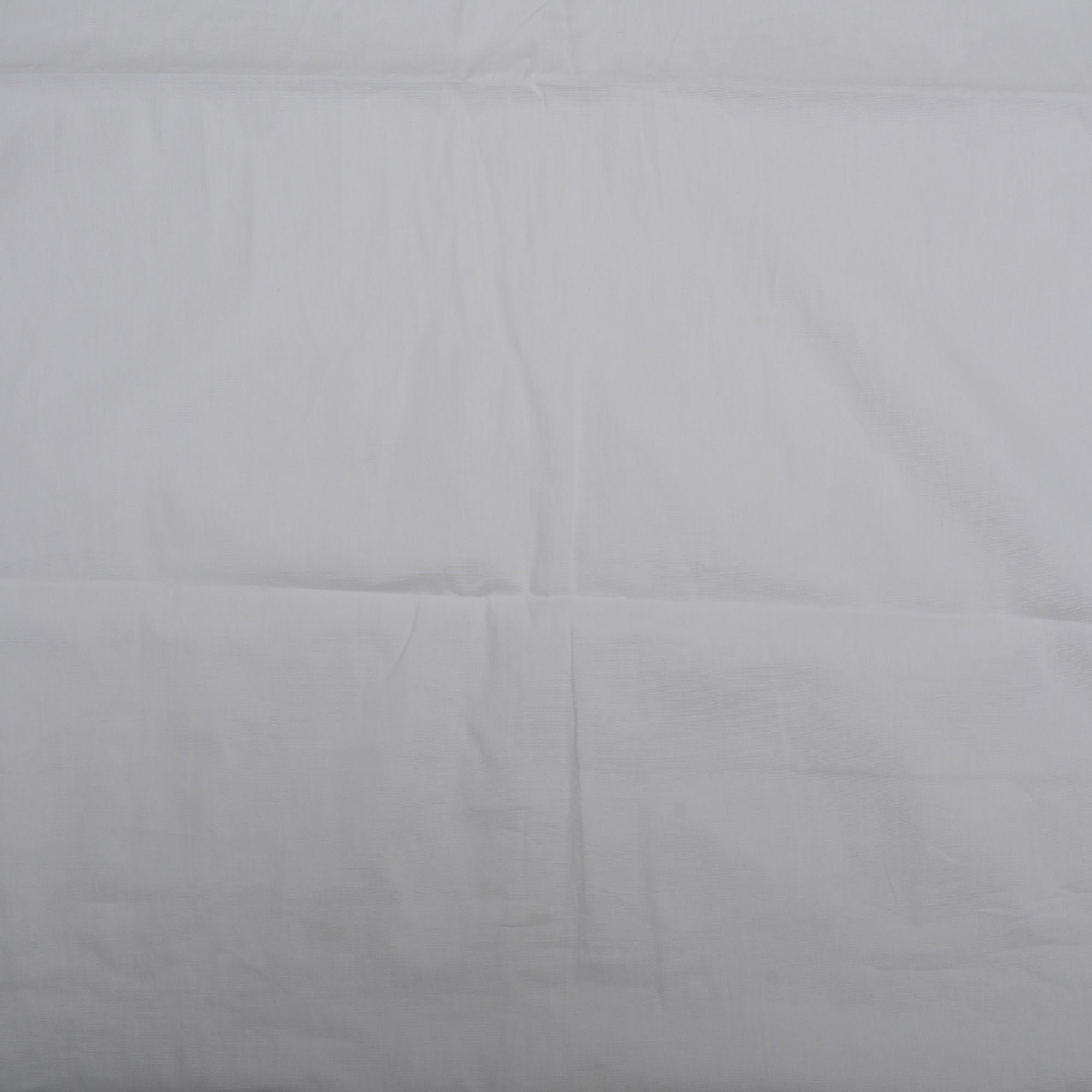 Daisy White Plain Cotton Lycra Fabric