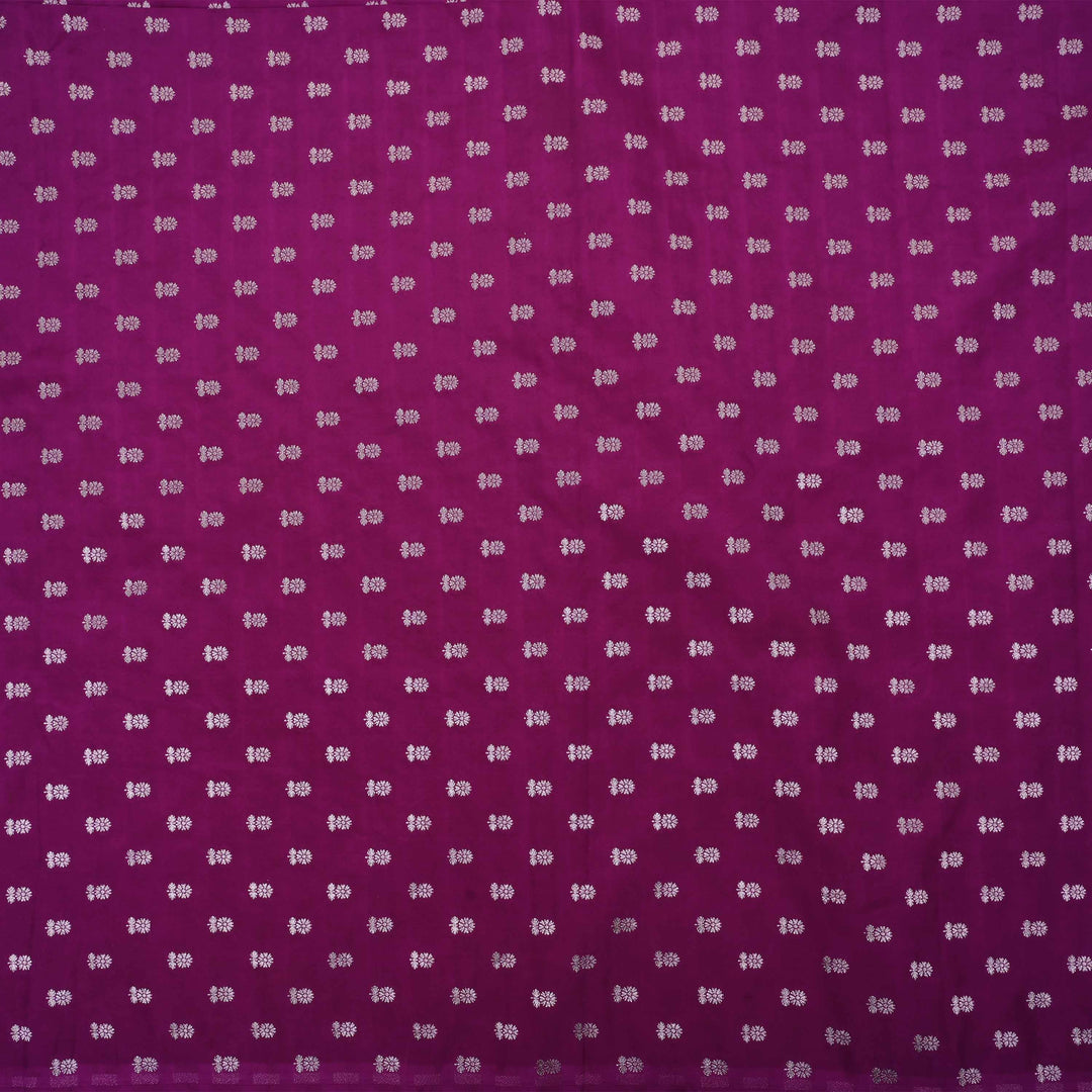 Traffic Purple Banarasi Butti Fabric