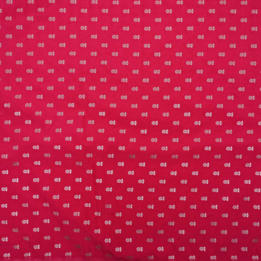 Desire Red Banarasi Butti Fabric