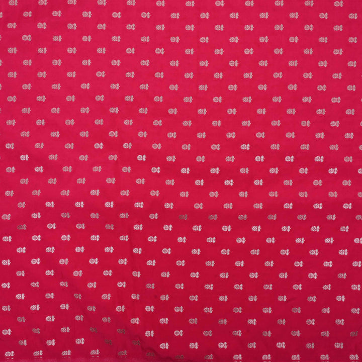 Desire Red Banarasi Butti Fabric