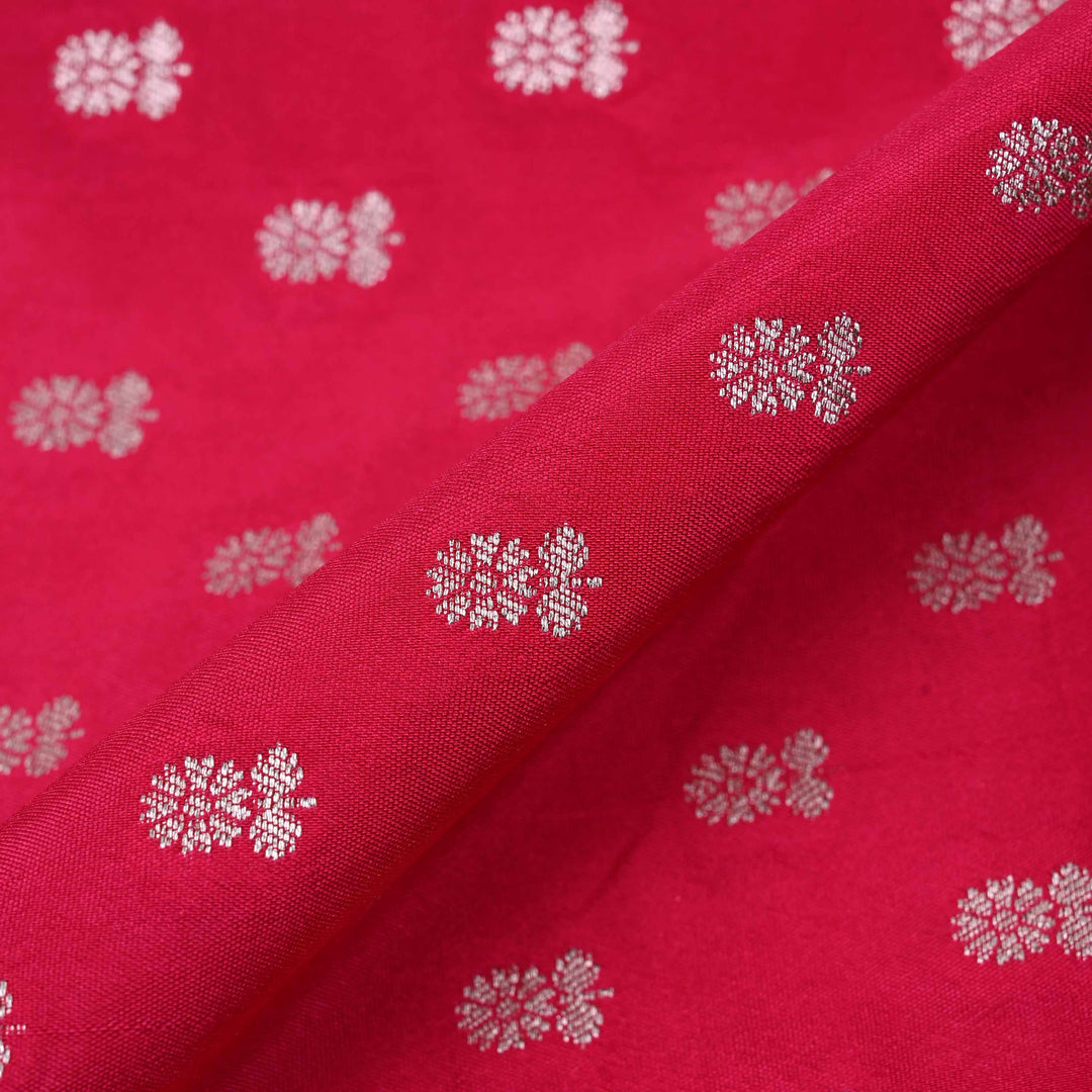 Desire Red Banarasi Butti Fabric