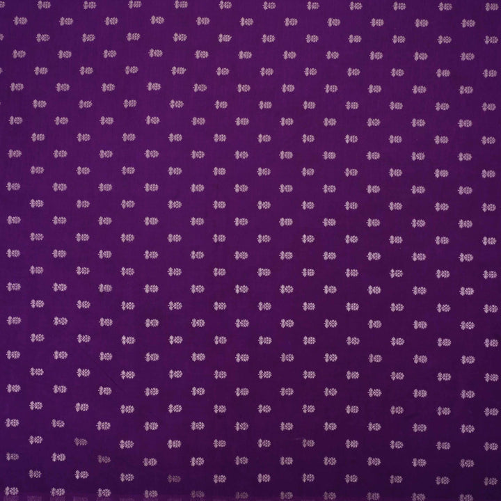 Eminence Purple Banarasi Butti Fabric