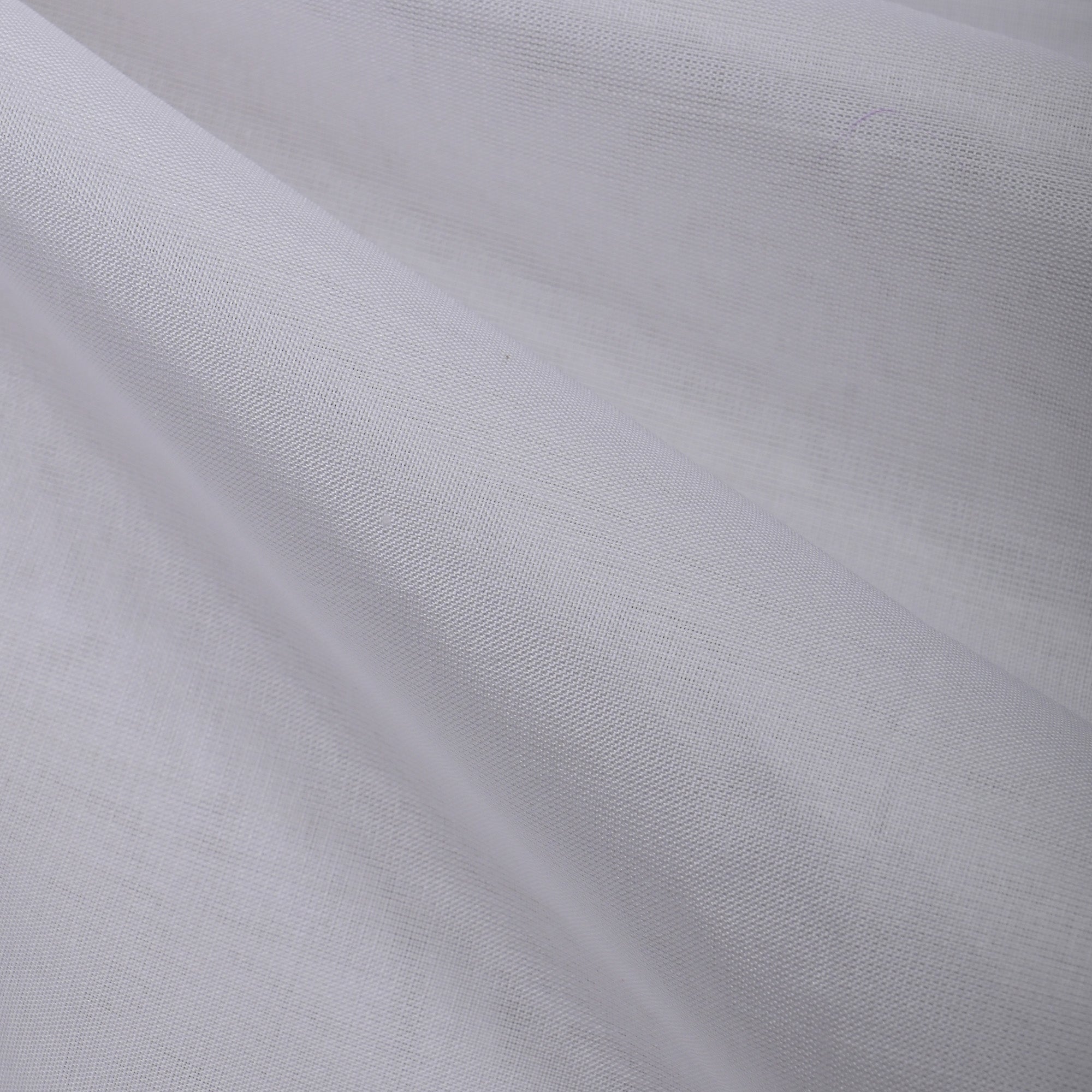 Brigh White Plain Silk Fabric