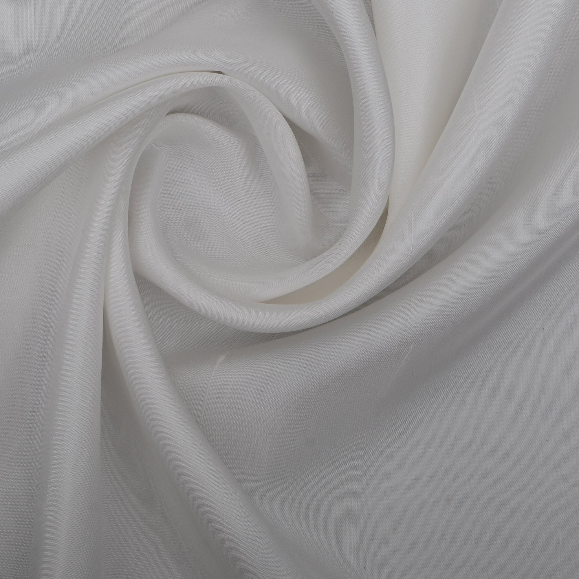 Ivory White Plain Dupion Silk Fabric