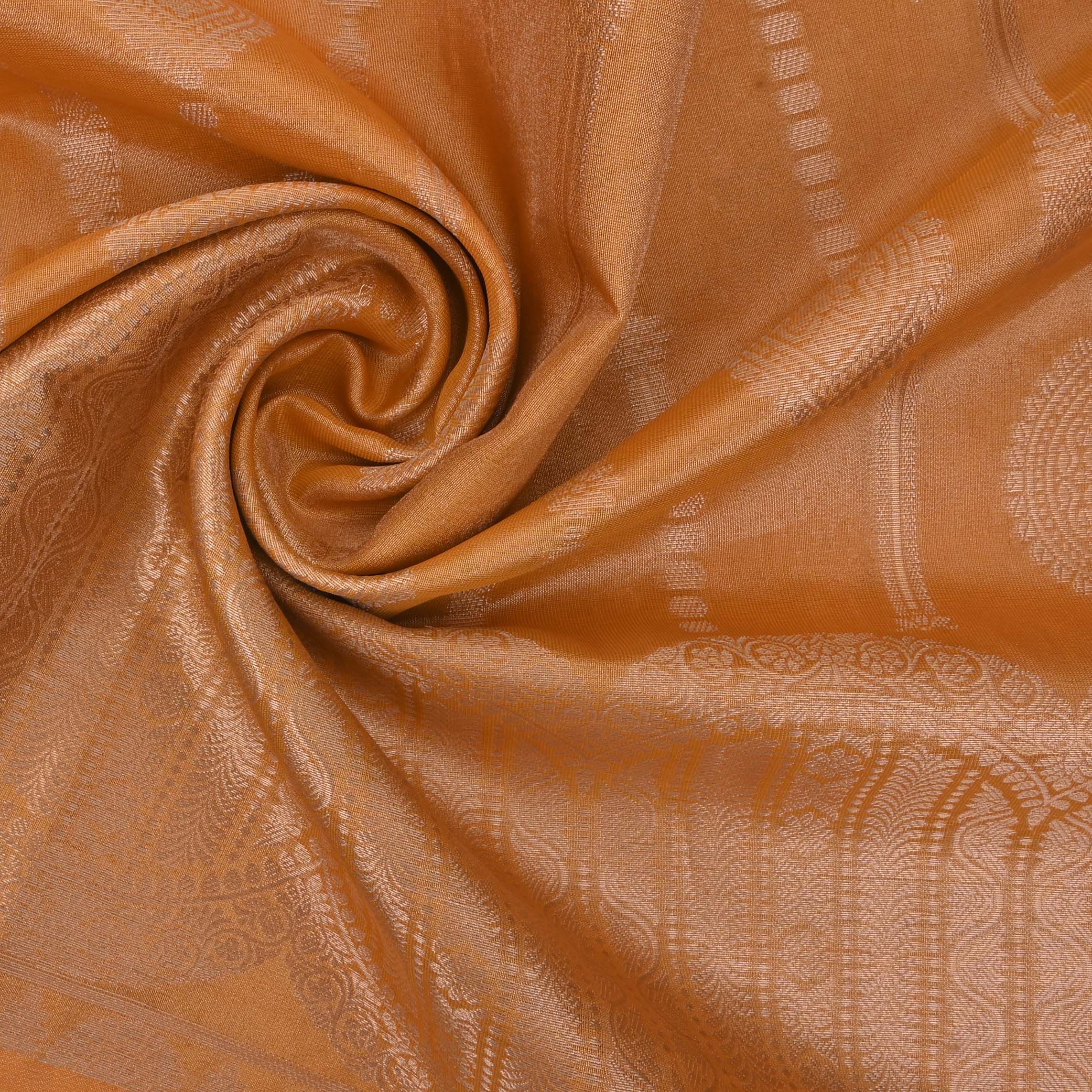 Peru Gold Tissue Fabric With Zari Weaving