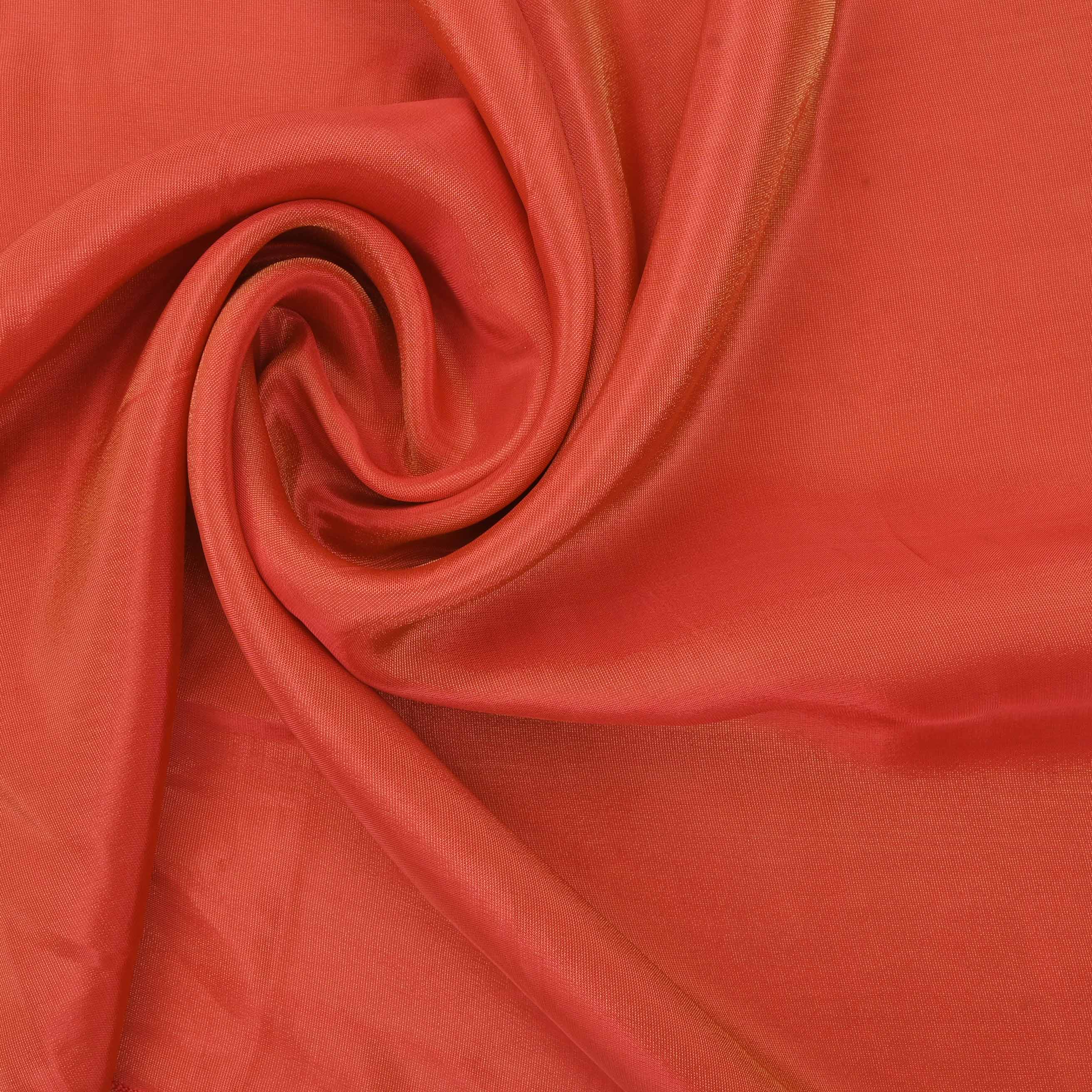 Salmon Red Two-Tone Tissue Fabric