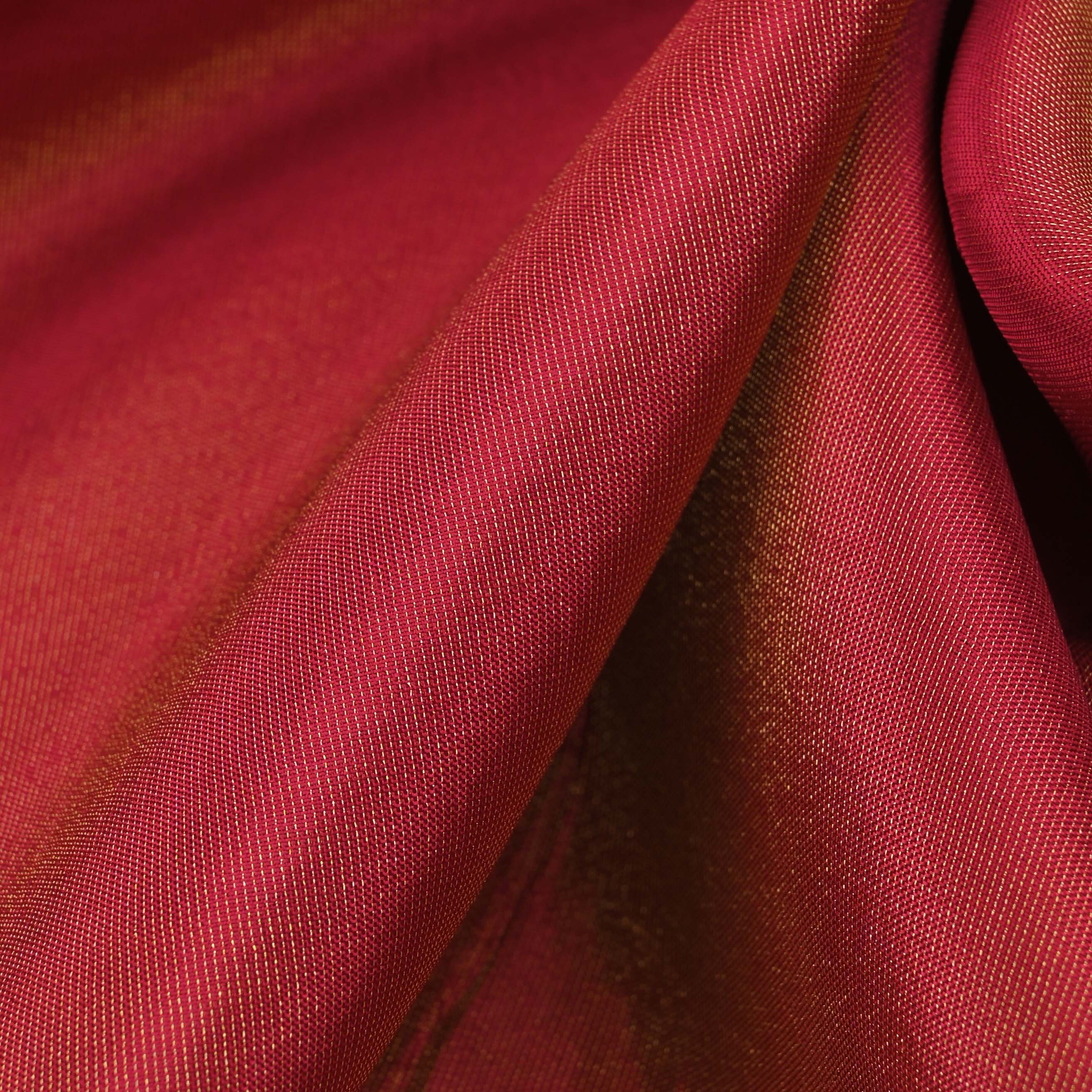Carmine Red Two-Tone Tissue Fabric
