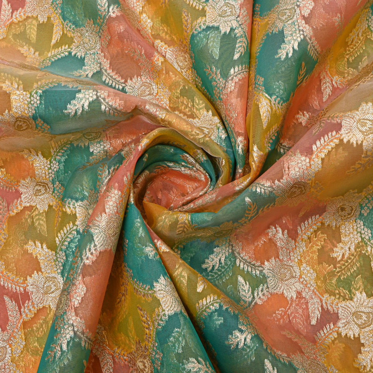 Multicolour Gota Patti Embroidered Organza