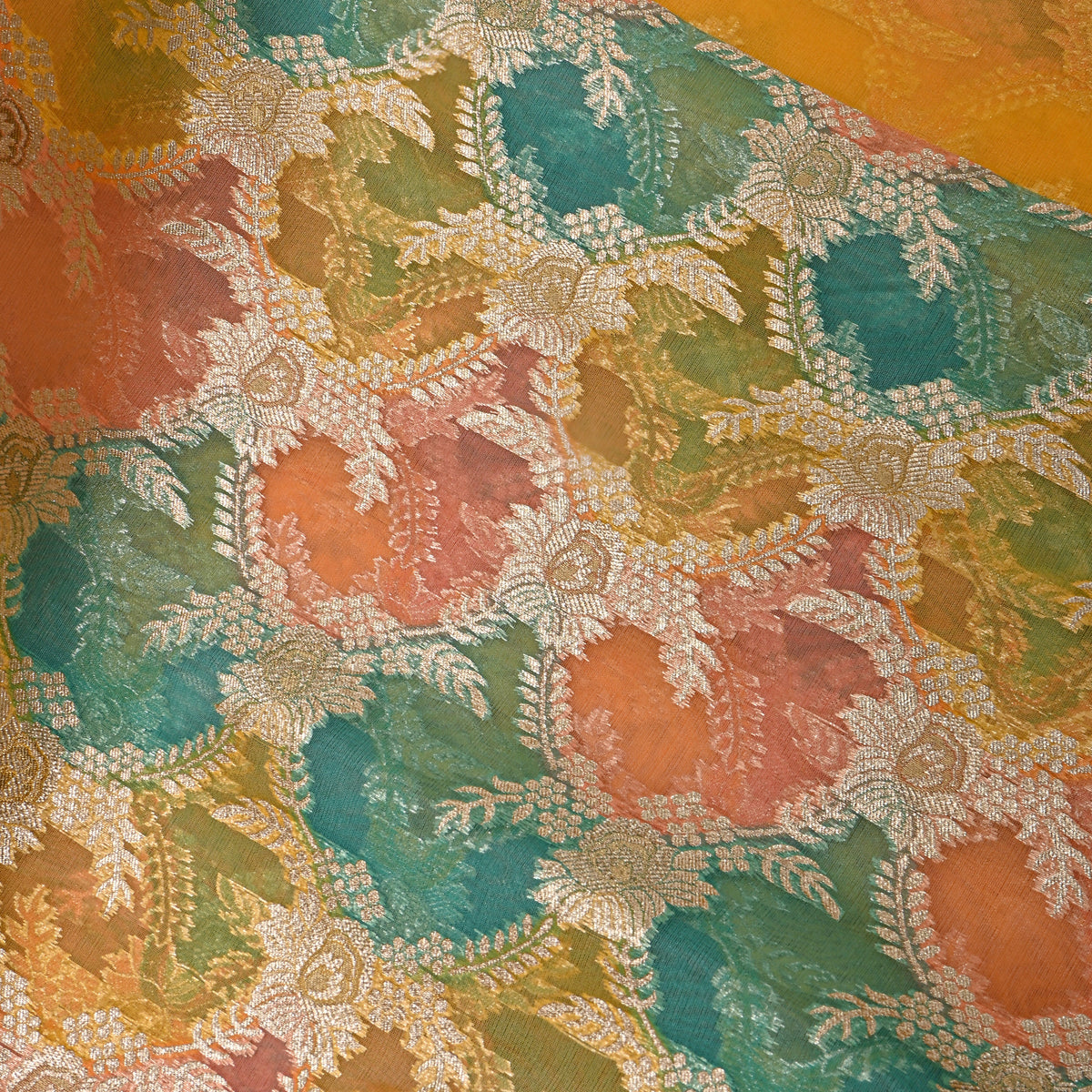 Multicolour Gota Patti Embroidered Organza