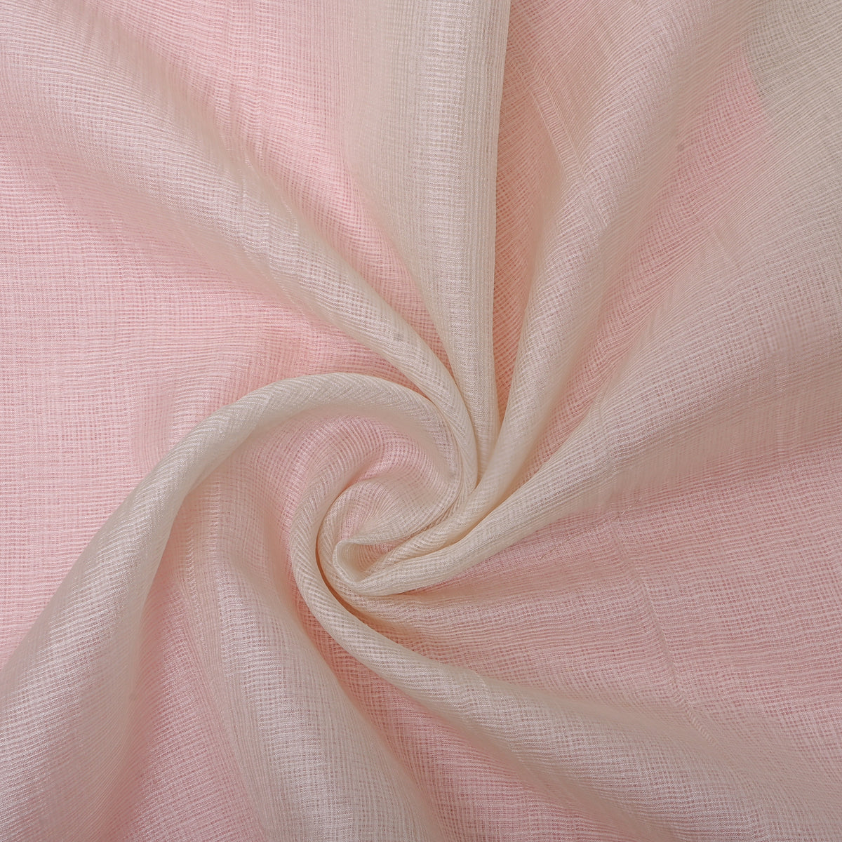 Snow White Plain Kota Doria Fabric