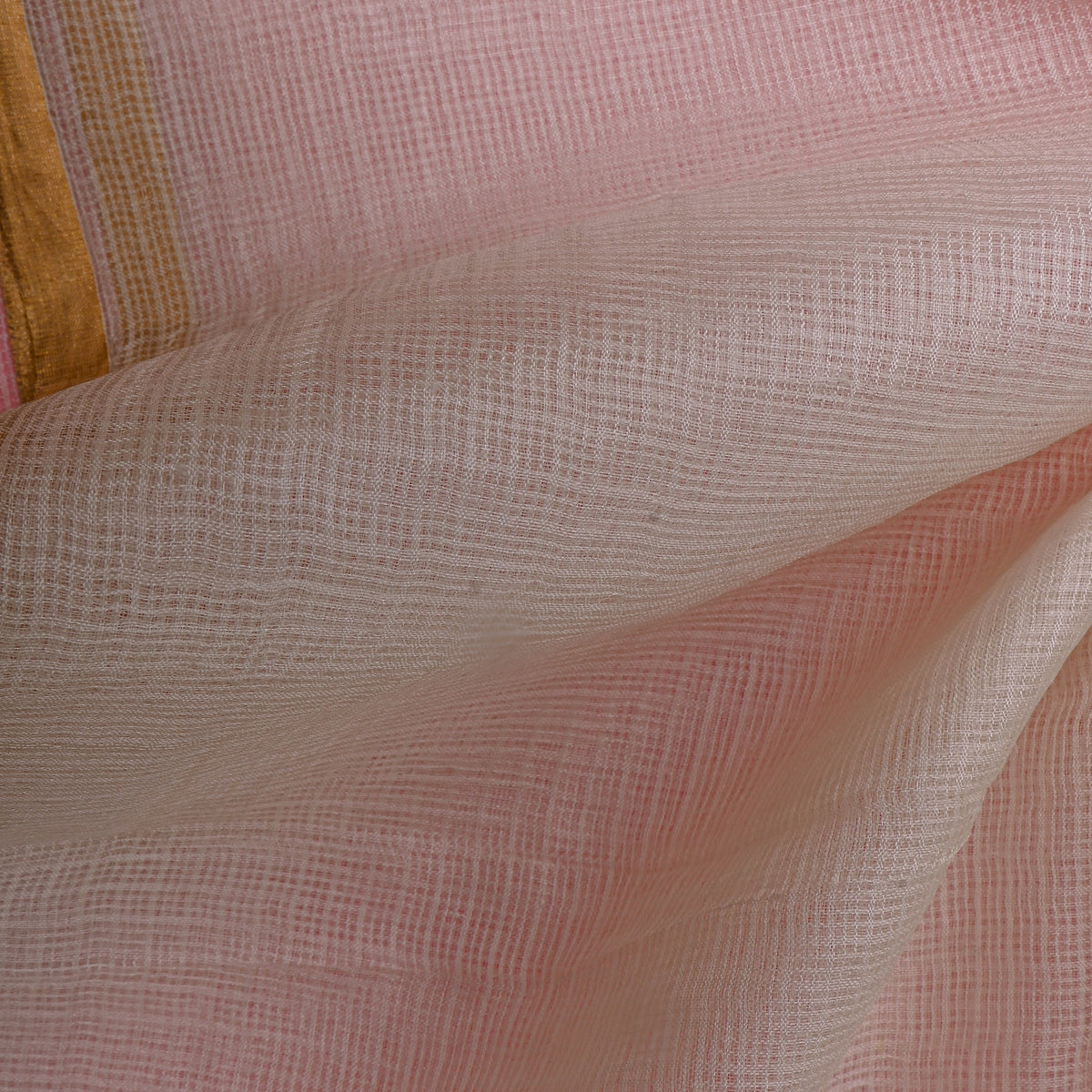 Snow White Plain Kota Doria Fabric
