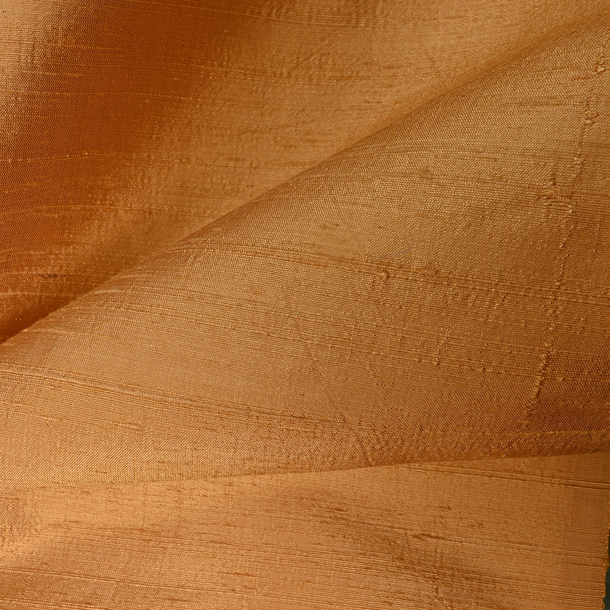Honey Gold Plain Raw Silk Fabric